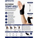 Rotantix Başparmak Destekli El Bilekliği Baş Parmak Koruyucu Baş Parmak Splinti Her Iki Ele Uyumlu