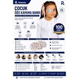 Rotantix Çocuk Göz Kapama Bandı, 100 Adet, Desenli, Göz Pedi