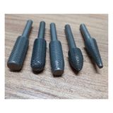 Rotary Matkap Için Ahşap Metal Aşındırıçı Matkap Uç Seti 6mm 5 Adet Ince Dişli Silindir Eğe Set