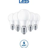 Rother RTL01125-5 Rother A60 LED Ampul 15W E27 1520 Lümen 3000K Sarı Işık Enerji Tasarruflu Ampul 5 Adet
