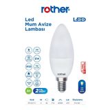 Rother RTL02111 Rother LED Mum Avize Ampul 6W E14 470 Lümen 4500K Gün Işığı - Enerji Tasarruflu Ampul