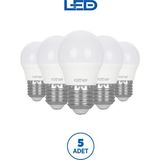 ROTHER RTL09101-5 Rother G45 LED Ampul 6W E27 470 Lümen 6000K Beyaz Işık Enerji Tasarruflu Ampul 5 Adet