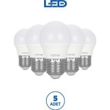 Rother RTL09101-5 Rother G45 LED Ampul 6W E27 470 Lümen 6500K Beyaz Işık Enerji Tasarruflu Ampul 5 Adet