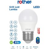 Rother RTL09121 Rother G45 LED Ampul 6W E27 470 Lümen 3000K Sarı Işık - Enerji Tasarruflu Ampul
