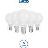 Rother RTL09221-5 Rother G45 LED Ampul 6W E14 470 Lümen 3000K Sarı Işık Enerji Tasarruflu Ampul 5 Adet
