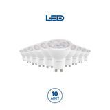 Rother RTL11101-10 GU10 LED Spot Ampul 6W 540 Lümen 6000K Beyaz Işık Enerji Tasarruflu Ampul 10 Adet