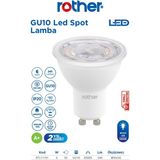 ROTHER RTL11101 Rother GU10 LED Spot Ampul 6W 540 Lümen 6000K Beyaz Işık - Enerji Tasarruflu Ampul