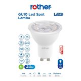 Rother RTL11103 Rother GU10 LED Spot Ampul 8W 700 Lümen 6500K Beyaz Işık - Enerji Tasarruflu Ampul