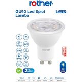 ROTHER RTL11111 Rother GU10 LED Spot Ampul 6W 540 Lümen 4000K Gün Işığı - Enerji Tasarruflu Ampul - Amber