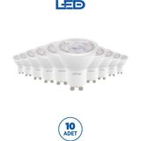 Rother RTL11121-10 Rother GU10 LED Spot Ampul 6W 540 Lümen 3000K Sarı Işık Enerji Tasarruflu Ampul 10 Adet