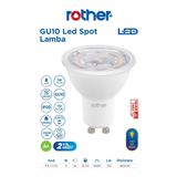 Rother RTL11123 Rother GU10 LED Spot Ampul 8W 700 Lümen 3000K Sarı Işık - Enerji Tasarruflu Ampul