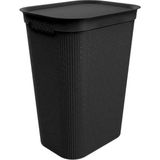 Rotho Brisen Kapaklı Çamaşır Sepeti (50L) - Siyah