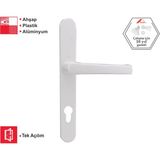 Roto 35/85 Pimapen Kilitli Kapı Kolu (Beyaz)