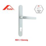 Roto 35/85 Pimapen Kilitli Kapı Kolu (Gümüş)
