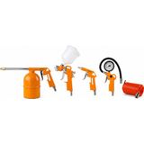 rotor 8031К8 Kompresör Boya Hava Mazot Lastik Tabancası ve Hortun, 5 Li Set