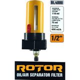 rotor BL4000 Kompresör Yağ Filtresi 1/2", Yağ Akışı 600 Ml/saat