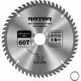 Rotor Daire Testere Bıçağı 190X30/25,4 mm 60T – Ahşap Kesim (El Tipi ve Gönye Testere) Adaptörlü