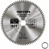 Rotor Daire Testere Bıçağı 305X32/25,4 mm 80T – Ahşap Kesim (Gönye ve Tezgah Tipi Testere) Adaptörlü