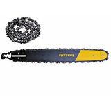 ROTOR Motorlu Testere Kılavuz Seti 16" Pala + 2 Adet Zincir 3/8 T57 – 28 Diş Gri