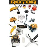 Rotor Profesyonel Yan Tırpan 2.1 HP Benzinli 52 cc, Ot Çalı Çim Biçme Makinası