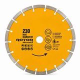 Rotor Seramik Kesme Elmas Kesici Disk 230x2.6x10x22.23 ( Segmentli) - Seramik, Taş ve Mermer kesmek için