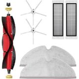 RotRever Roborock S5 Max S6 Max S6 Pure Robot Süpürge Uyumlu Yedek Mop Paspas Hepa Filtre,fırça Seti-7 Parça - Beyaz