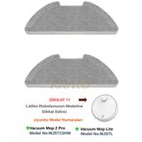 RotRever Xiaomi Vacuum Mop 2 Pro (MJST1SHW*Model No Dikkat) Robot Süpürge Uyumlu 2 Adet Mop Paspas