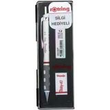 Rotring Beyaz Renkli 0.5 mm Uçlu Kalem Okul Seti Ergonomik Tasarım ve Silgi - Karışık-Çok Renkli - Standart