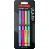 Rotring Fineliner 0.4 mm 4'lü İnce Keçe Uçlu Kalem