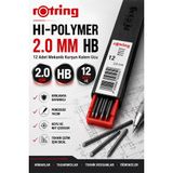 Rotring Hi-Polymer Mekanik Kurşun Kalem Ucu 2.0 mm HB – 12'li Paket