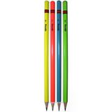 Rotring Kurşun Kalem Hb Neon Fosforlu 4 Adet - Siyah