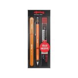 Rotring Mekanik Kurşun Kalem Seti Visuclick+Jel 0.7 MM Turuncu Renkli Ergonomik Tasarım