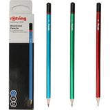 Rotring Mercanlı Kurşun Kalem 1'er Adet Mavi, Yeşil, Kırmızı 2090065 - Çok Renkli