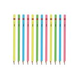 Rotring Neon 12'li Kurşun Kalem Seti, Karışık Neon Renkler