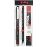 Rotring Ofis Seti 0.7 Roller + Versatil + Min + Silgi Siyah
