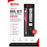 Rotring Okul Seti Tikky Min Silgi 3 LÜ 0.7 MM Gül Kuru RO-KK07-07-Gül Kurusu