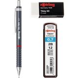 Rotring Okul Seti Tikky Retro 0.7+Min Silgi Hediyeli Gri
