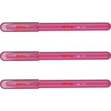 Rotring Pembe Renkli Jel Mürekkepli Tükenmez Kalem 3'lü Set 0.7 mm Ölçülerle