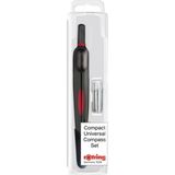 Rotring Pergel Lise Tipi, Hızlı ve Hassas Ayar, 130 Mm, Ø 360 mm Çizim - 1 Adet