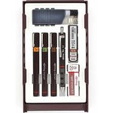 Rotring Rapido Kalemi Isograph Set Pergelsiz 0.2-0.3-0.5 Tikky 4 Parça Kahverengi Renk