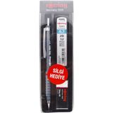 Rotring Retro Versatil Uçlu Kalem Uç-Silgi 3 Lü Okul Seti 0.7 - Gri