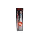Rotring Retro Versatil Uçlu Kalem Uç-Silgi 3 Lü Okul Seti 0.7 - Kırmızı