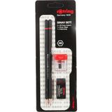 Rotring RO-2090068WK Sınav Seti - Sınav Kalemi, Silgi, Kalemtraş, Siyah - Çok Renkli