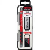 Rotring Tikky 0.5 Min Okul Seti Rotring Silgi Hediyeli Kalem Seti Rotring Sinav Seti Kirmizi