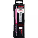 Rotring Tikky 0.5 Min Okul Seti Rotring Silgi Hediyeli Kalem Seti Rotring Sinav Seti Neon Pembe