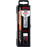 Rotring Tikky 0.5 Min Okul Seti Rotring Silgi Hediyeli Kalem Seti Rotring Sinav Seti Neon Turuncu