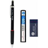 Rotring Tikky 0.7 Versatil Kalem Seti – Faber-Castell 0.7 2b Uç ve Sınav Silgisi Dahil 3’lü Set