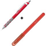 Rotring Tikky 07 mm Versatil Kalem + Rotring 07 Jel Kırmızı Kalem Seti - 2 Adet