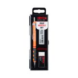 rOtring Tikky Mekanik Kurşun Kalem, Uç ve Silgi Seti, 0,5 mm Kalem, 2B Uç, Orta Boy Silgi, Neon Turuncu, 3'lü Set
