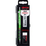 Rotring Tikky Okul Seti 0.5 mm Koyu Yeşil Versatil Kalem + Silgi + Uç